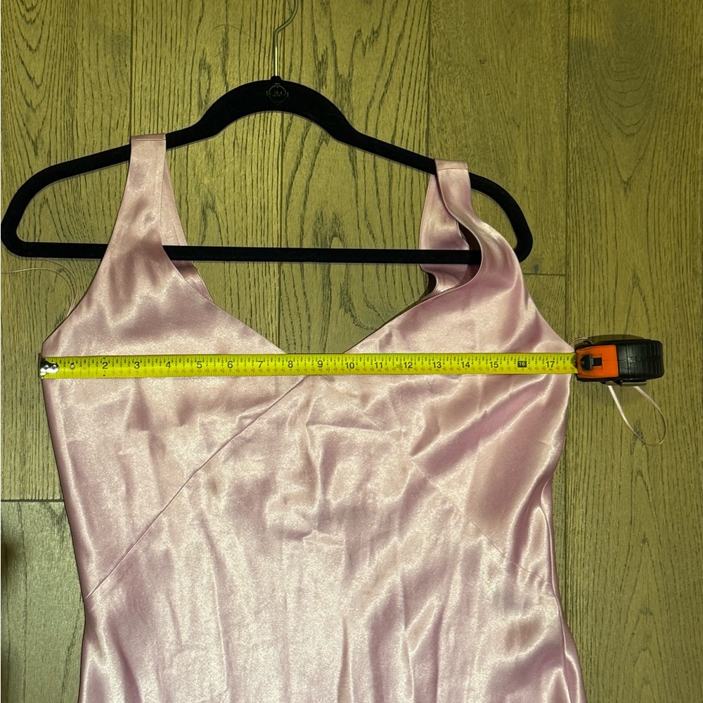 Vince V Neck Satin Slip Dress - Picture 6 of 7